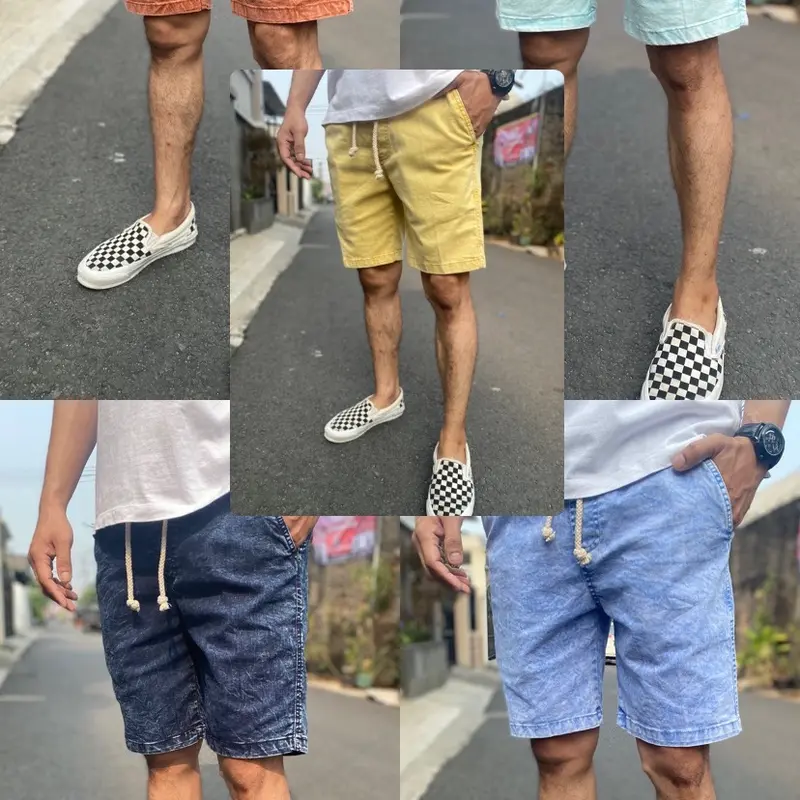 Celana Pendek Pria Snow Premium Kualitas Terbaik - Jeans, Shorts, Katun 0