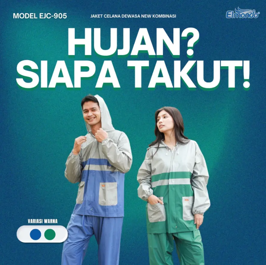 Jas Hujan Celana Kombinasi / Stelan New Kombinasi Elmondo 905 MURAH Tahan air