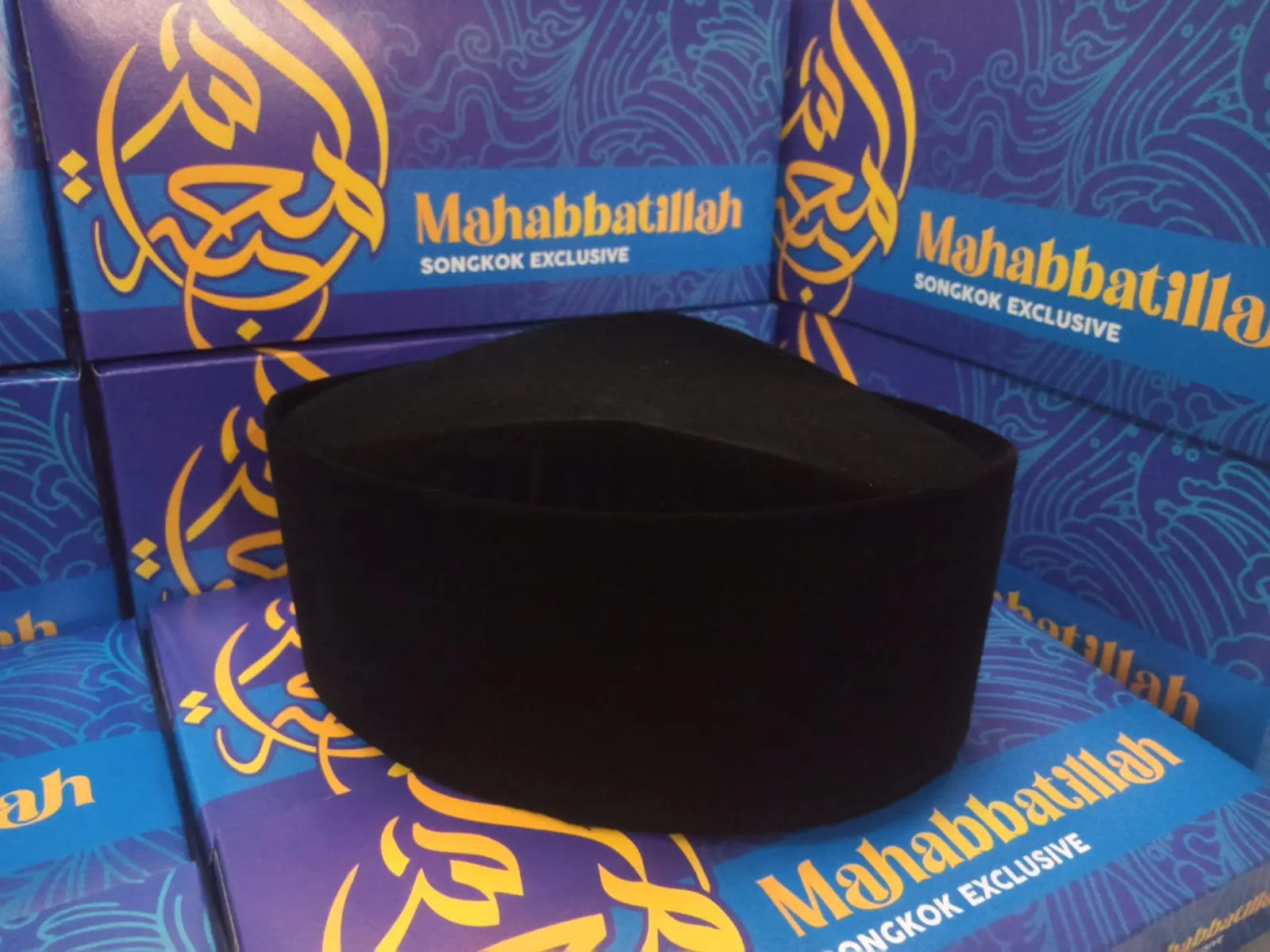 PECI SUSUN / SONGKOK GUNUNG READY STOCK / PECI MAHABBATILLAH Hitam Dewasa