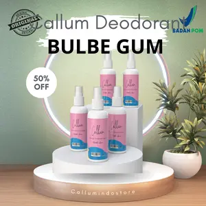 Paket 5pcs Deodorant Spray Callum Aroma Bublegum Penghilang Bau Ketiak Tawas tawas anti bakteri hook  deodorant natural
