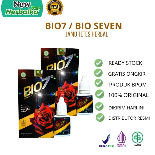 BIO7 - Jamu Tetes Herbal original 100% Pemelihara Daya Tahan Tubuh 15ml