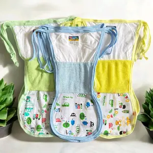 12 PCS Popok Tali kain Cuci Ulang Double Handuk Kombinasi Motif Random Bahan Katun Adem Bayi