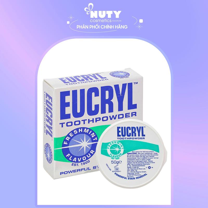  Bột Trắng Răng Eucryl Toothpowder  50g  Nữ 
