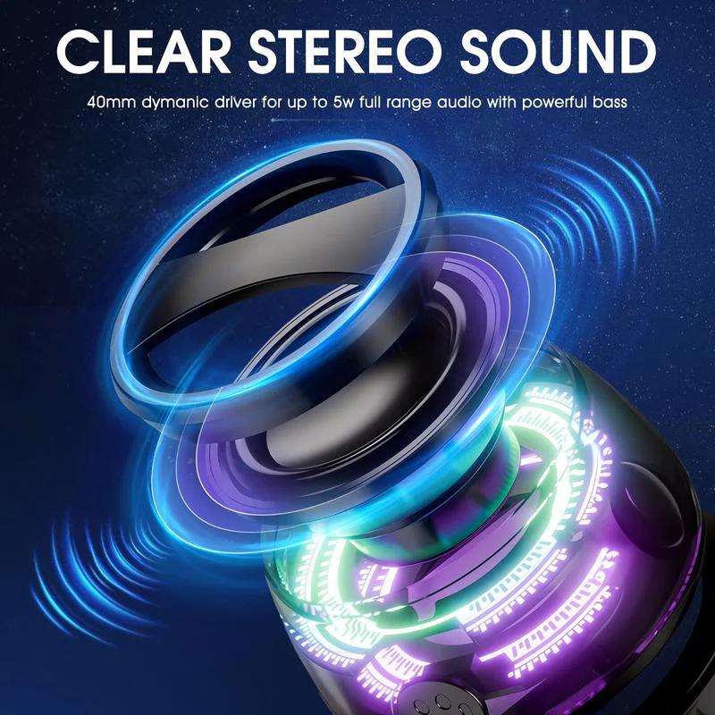 Product Introduction of 2-in-1 wireless TWS mini speaker, with RGB light effect, can be used as a mobile phone stand, magnetic wireless speaker, suitable for smartphones and tablets 27
