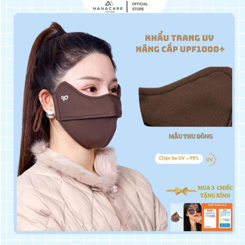 [ Nâng Cấp UPF1000+] Khẩu Trang Chống Chống Nắng - Chống Tia UV Thu Đông  Phụ Kiện