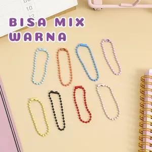 SHINSDAY Tali Rantai Biji Lada Warna DIY Gantungan (1pcs)