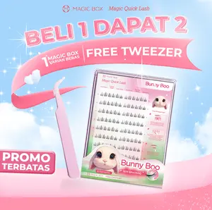 [SPECIAL LIVE 1 BOX] MAGIC BOX ALL VARIAN FREE TWEEZER + EYELASH CURLERS BULUMATA TANPA LEM (COD)