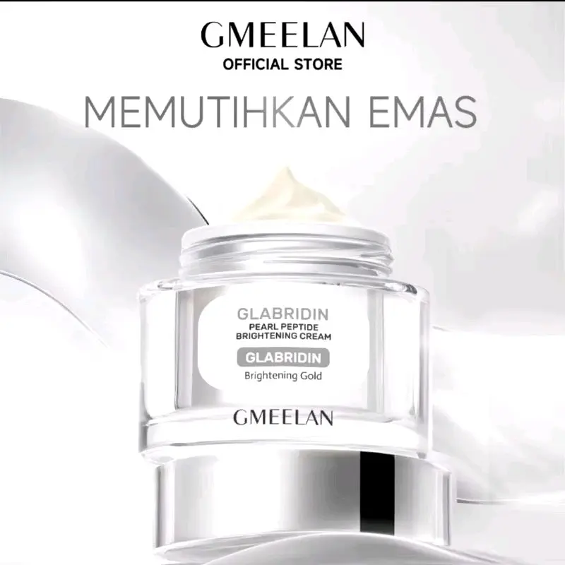 GMEELAN GLABRIDIN Pearl peptide Brightening gold moisturizer whitening cream 30gr memutihkan  Wajah 0