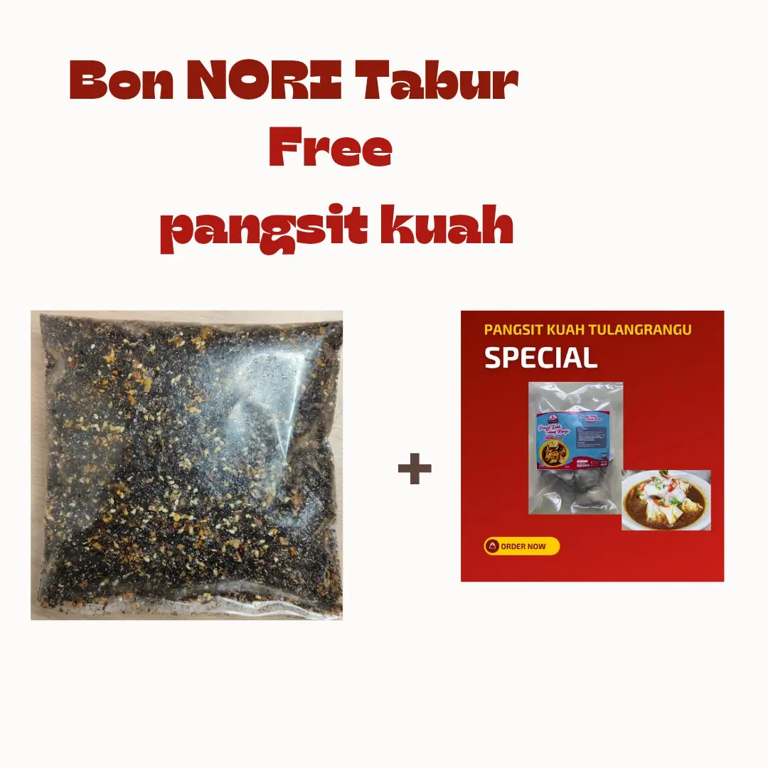 BON NORI RUMPUT LAUT 120gram free pangsit kuah Seaweed Sushi Kering Food Tidak Beraflour Refill Pouch Dried Snacks