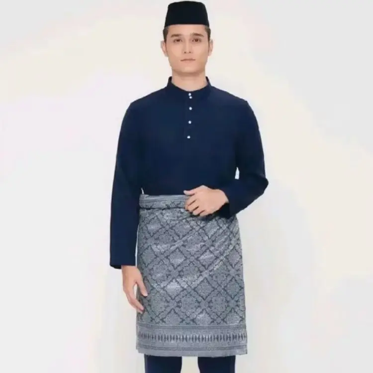 setelan baju koko melayu teluk belngaa cekak musang pakaian adat tradisional melayu bahan baloteli bisa cod 6