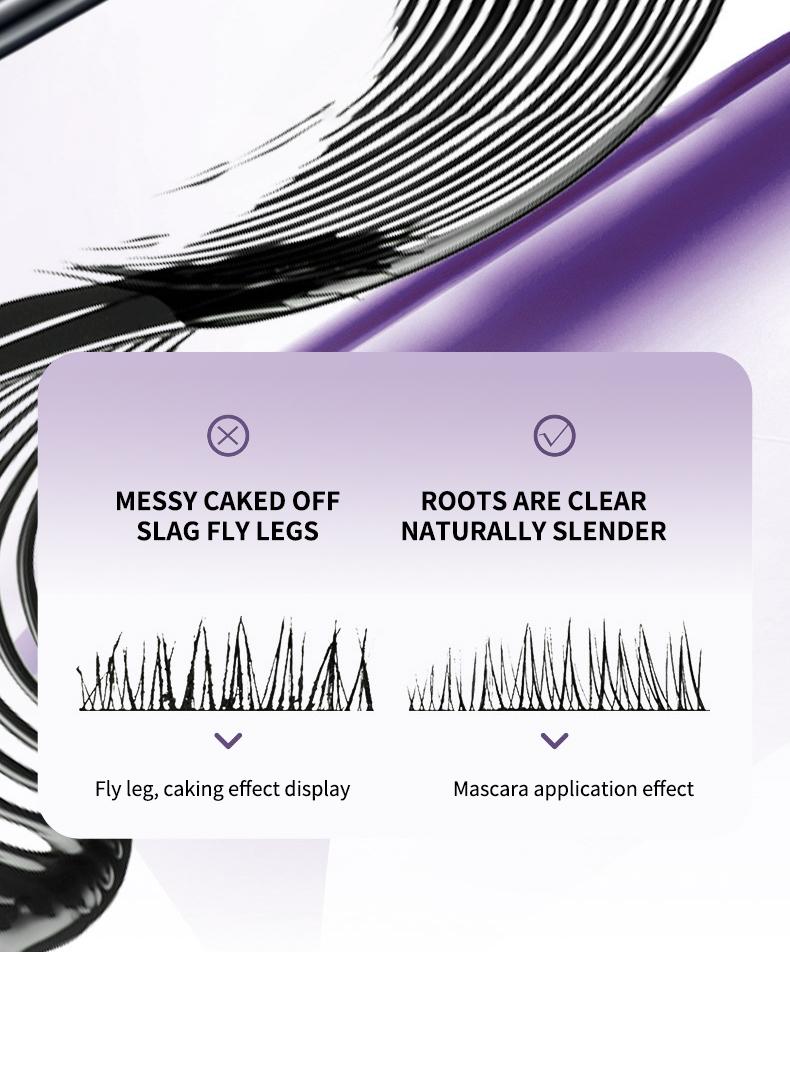 Product Introduction of O‘CHEAL 4D Silk Fiber Black Mascara Waterproof Volumizing Curling Mascara Lengthening Mascara Long Lasting Makeup Fuller Lashes 6