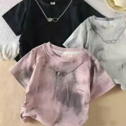 Atasan kaos serut kalung importt premium koreanstyle