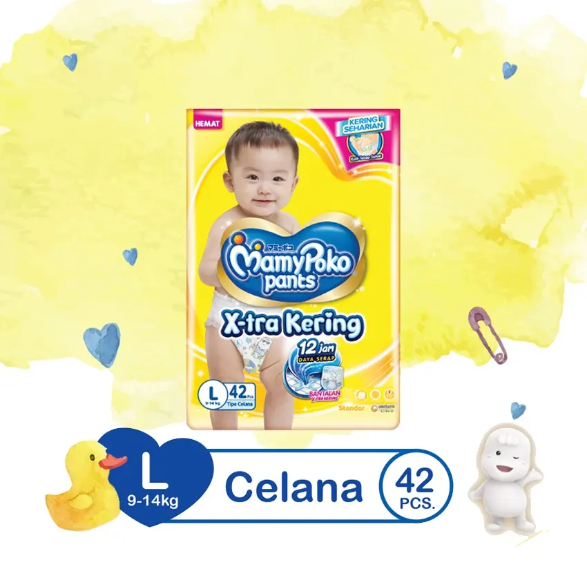 1 BALL MamyPoko Pants Jumbo UK M48 / L42 Popok Bayi Tipe Celana
