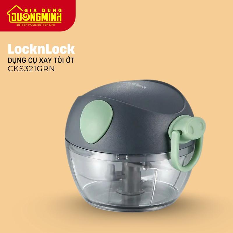 Dụng cụ xay tỏi ớt LocknLock 180ml - CKS321GRN - Gia Dụng Dương Minh