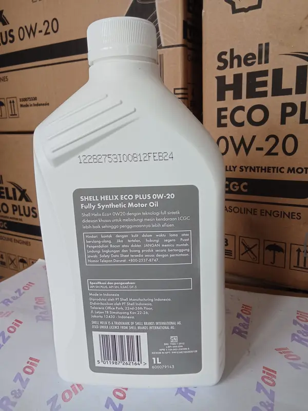 OLI SHELL HELIX ECO PLUS SAE 0W-20 1 LITER 2