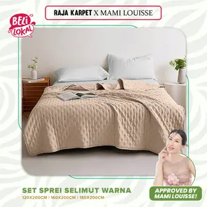 RAJA X MAMI LOUISSE Selimut Polos Korean Style Halus & Lembut Bahan Kain Microtex Halus Lembut & Adem (Hanya Selimut)