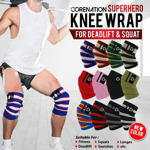 CoreNation Super Hero Knee Wrap | Kneepad Support Strap Lutut Olahraga Bantalan Lutut Fitness Gym Sport