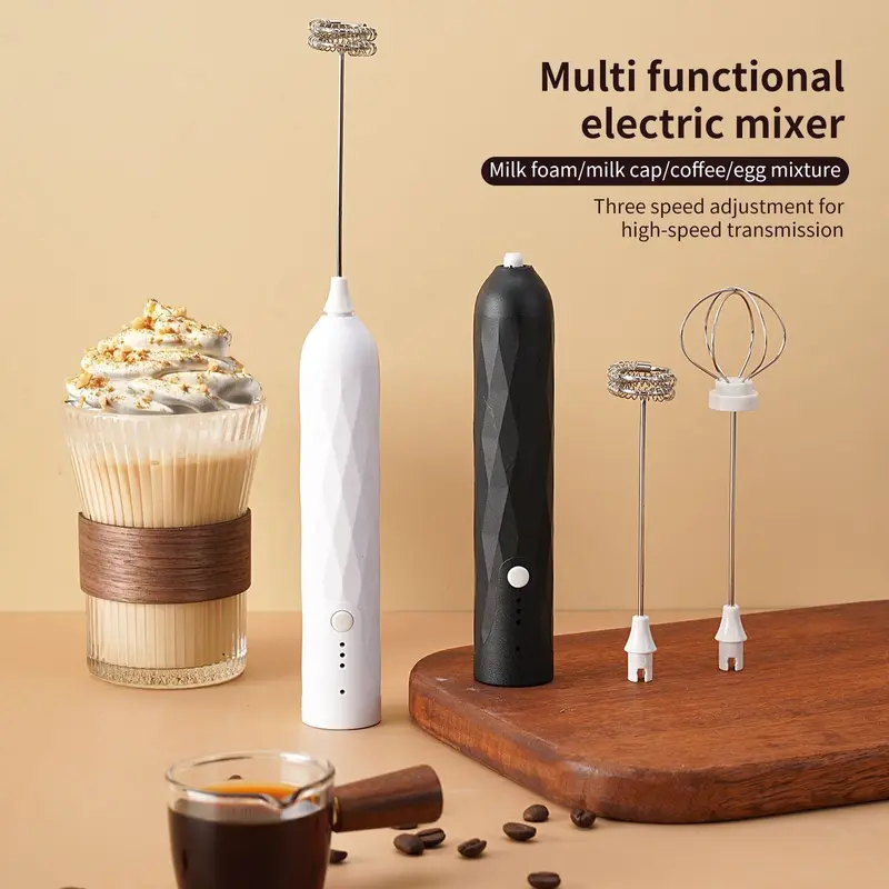 Pengaduk Telur Kopi Elektrik Bisa di jadikan pengaduk Krimer - Cappuccino Maker Mini Electric Hand Mixer WHISK Alat Kocok Telur Elektrik | Milk Frother Mixer Kopi Dalgona Milkshake Pengocok Minuman Pengaduk Coffee Latte 7