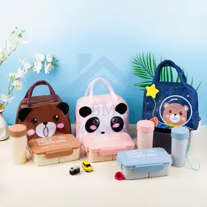 Kotak Makan Set Botol Minum Tas Bekal 3In1 / Lunch Box + Botol Minum + Tas Bekal