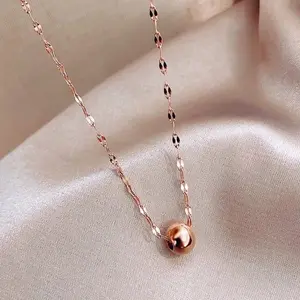 KALUNG BOLA TITANIUM ANTI KARAT P002 Elegan Gold
