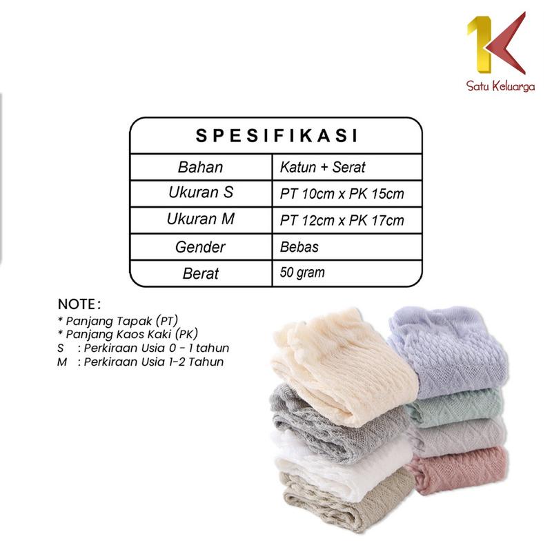 Product Introduction of [COD] SK P211 Kaus Kaki Panjang Anak  Polos Model Jaring Korea Anti NyamukLucu Nyaman 0