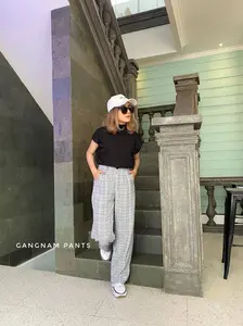 Celana Gangnam Pants Flanel Wol