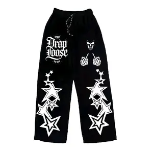Celana Skena Sweatpants Anak Motif TRUST DROP LOOSE Umur 7-12 Tahun