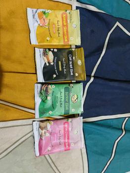 Product Review of Masker Wajah dan badan Kunyit Ayu Kopi 4 Pcs Mencerahkan & Mengencangkan Memudarkan wash mask from I** I**6 1