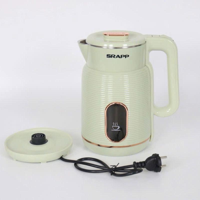Ấm Siêu Tốc SRAPP Inox 2 Lớp Bọc Nhựa Chống Bỏng 2.5L 0