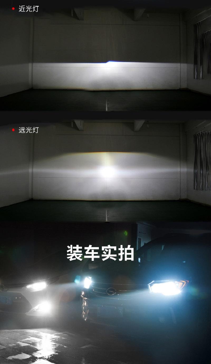 Product Introduction of H7 H4 Mini Projector Lens 35000LM 140W LED Lens Light Bulbs High Low Beam Fog Light 6000K White Car Head Lamp Headlight Bulbs 4