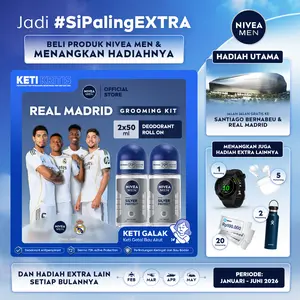 (PAKET HEMAT ISI 2) NIVEA MEN Deodorant Antiperspirant Roll On Silver Protect 50ml - Deodoran pria anti bakteri antiperspirant anti noda baju wangi segar ketiak kering tahan lama seharian tahan keringat anti bau - Tidak mengandung ethyl alkohol