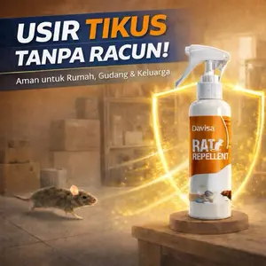 Pengusir Tikus Alami Rat Repellent Spray Ampuh Anti Tikus Bandel Non Toxic untuk Rumah Mobil Gudang dan lainya