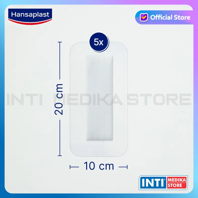 HANSAPLAST - Plester Luka Besar Kedap Air ECER | AQUA PROTECT Steril 4