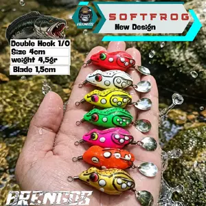 Umpan Casting Kodok Beragam Model – Soft Frog Lure untuk Gabus/Toman