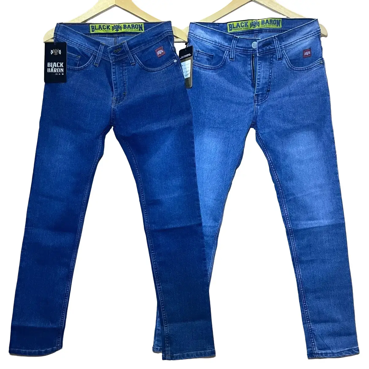 Celana Jeans Panjang Pria Stretch Black Baron