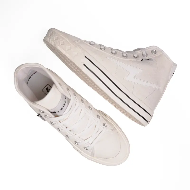 Sepatu Twizey ambigu white Hi sepatu brand lokal keren pria wanita Casual  original Canvas Karet Sneakers Kasual Shoes Putih Hitam Black Kerja 0