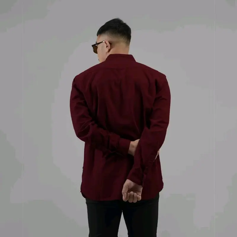 Kemeja Merah / Kemeja Polos / Kemeja Panjang Pria / Kemeja Pria / Kemeja Pria Terbaru -SKW.co 1