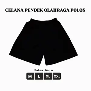 Celana Pendek Olahraga Polos - Celana Olahraga Pendek - Bahan Despo - Celana laki laki