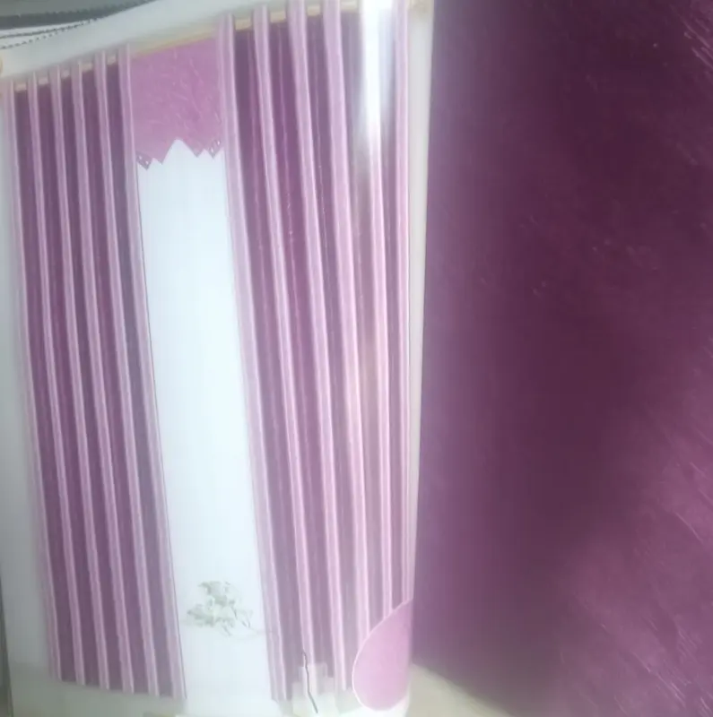 BRITNEY UNGU/PURPLE - Gorden Blackout Polos Import Model Smokering Ring Aesthetic Modern Untuk Jendela, Pintu atau Skat Ruangan Curtain/ Gorden/ Tirai Silver Tali Estetik Kain 4