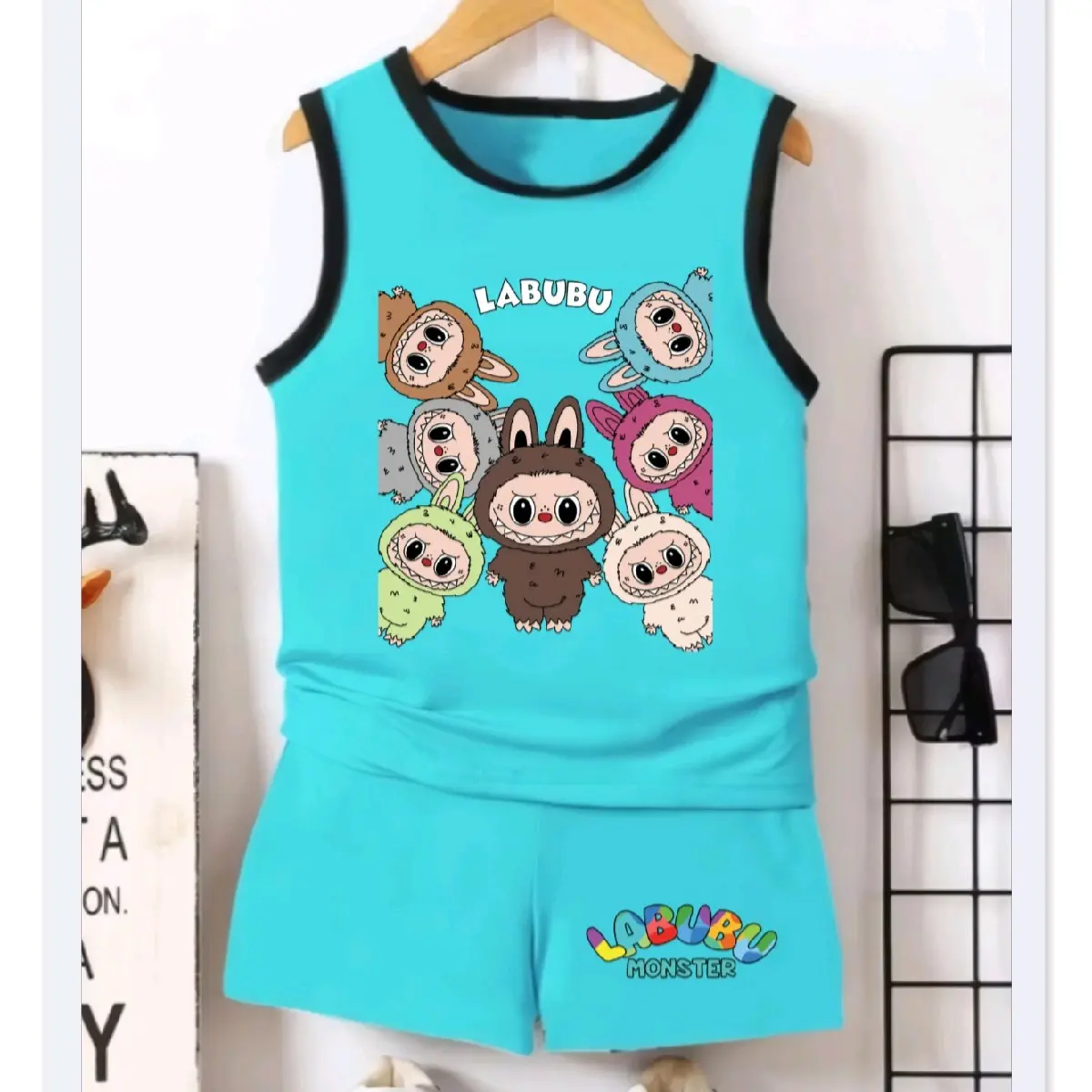 Setelan singlet anak laki laki & perempuan/ fashion anak terbaru lengan pendek umur 1-4 TH