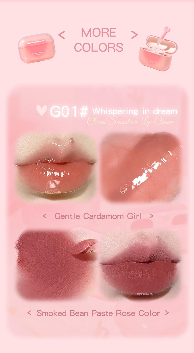 Product Introduction of [BPOM]GOGO TALES LipPods Lipstik Cloud Sense Dual Colour Lipcream Lip Matte Velvet Lipstick Lip Tint Anak Sekolah Make Up Lip Gloss Bibir GT621 15