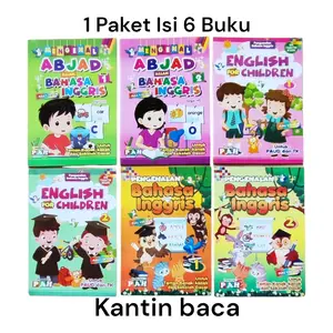 1 Paket Belajar Bahasa Inggris Untuk Anak Full Collor Pah hate buku
