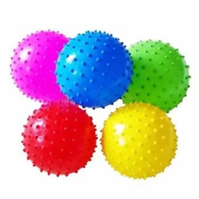Mainan Anak Bola Karet Warna Warni Diameter 22cm 4