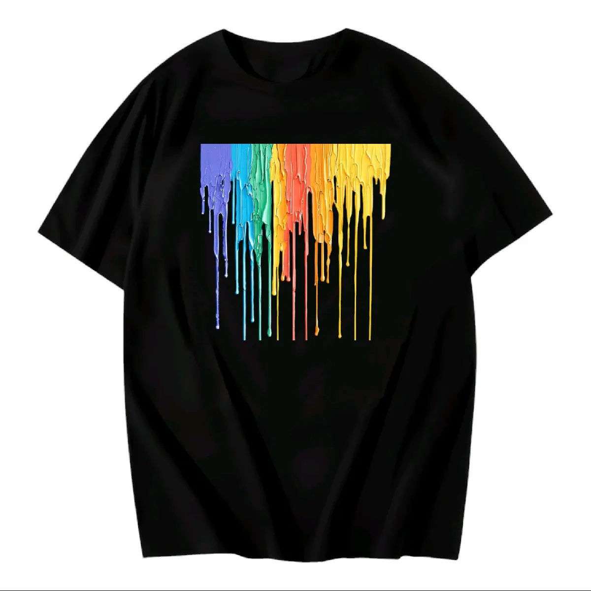 kaos baju wanita dewasa gambar pelangi