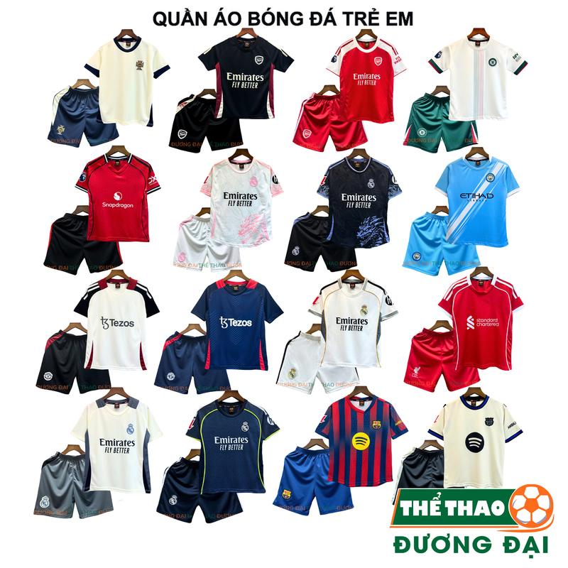 Quần Áo Bóng Đá Trẻ Em Siêu Dễ Thương Thun Mè Đồ Đá Banh Cho Bé Thể Thao Đương Đại