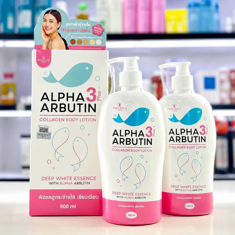 Sữa Dưỡng Thể Trắng Da, Dưỡng ẩm Alpha Arbutin 3Plus Collagen Lotion 500ml Thái Lan