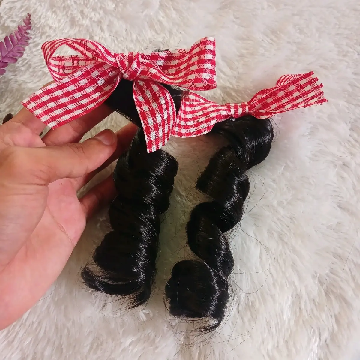 jepit rambut curly anak lucu (dapat 1 pasang kiri dan kanan)