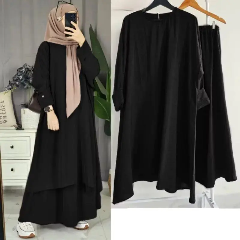 Fatiya Set Abaya Crinkle Airflow premium 2