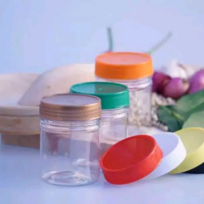 [20 pcs] Botol Sambal / Toples Lada / Toples Rempah / Toples Bumbu / Toples Pala / Jar Bulat Kitchenware 100 ml 150 ml 200 ml 5