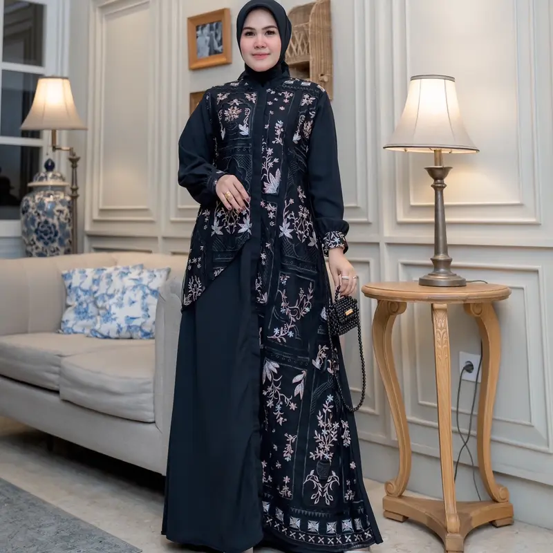 Zahra Dres Big size M032 Casual Wanita Baju  Pesta 1
